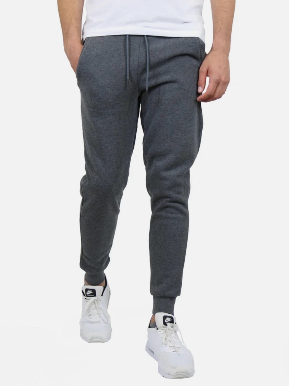 Blue Ice Men's Fleece Lined Jogger Sweatpants Charcoal Gray XL EUC